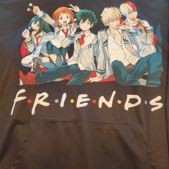 My Hero Academy Hoodie Mens Size 2XL Unbranded Friends Edition - Picture 3 of 6